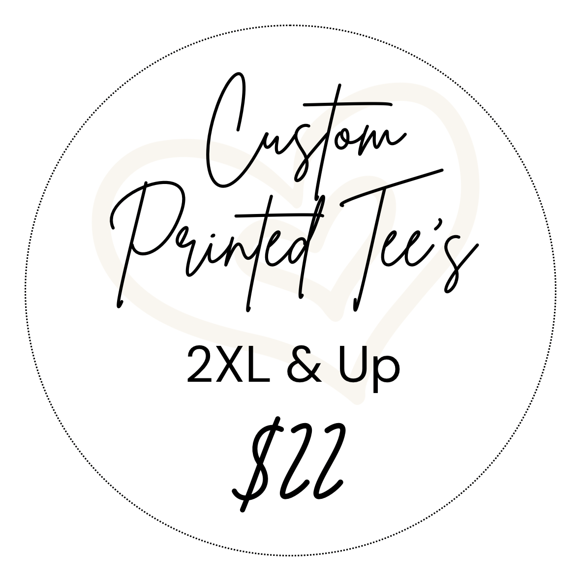 Custom Printed Tee’s