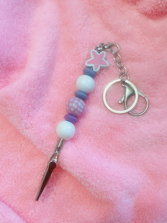 Starfish Card Grabber Keychain