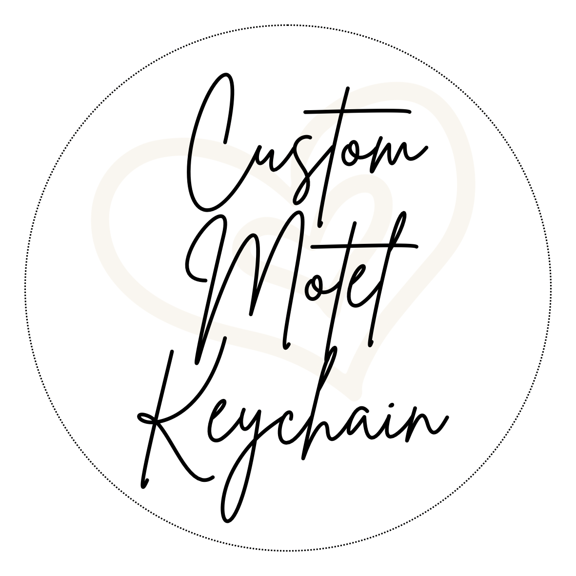 Custom Motel Keychain