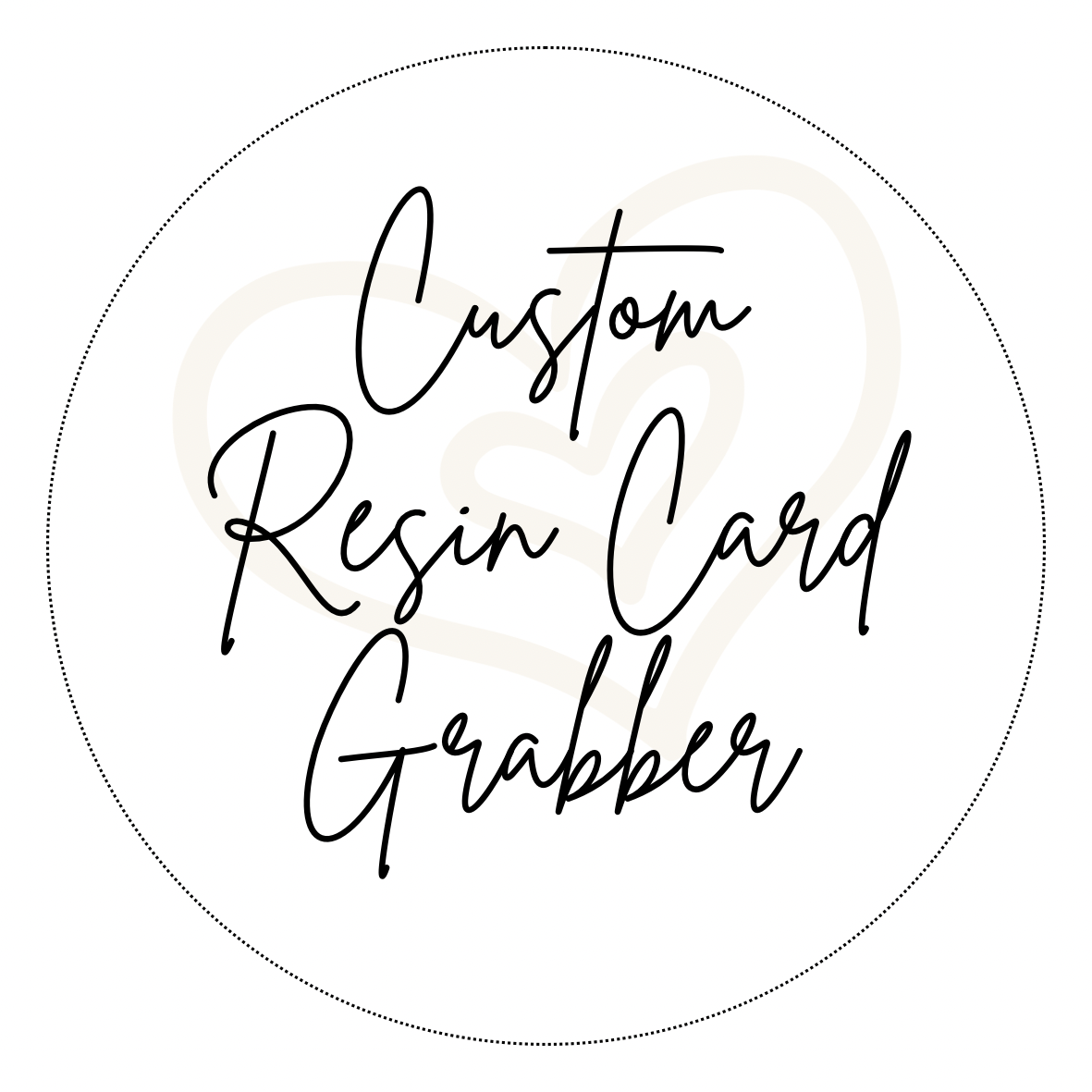 Custom Resin Card Grabber Keychain