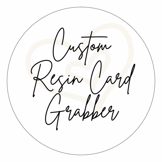 Custom Resin Card Grabber Keychain