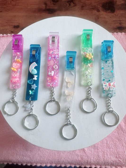 Junked Resin Card Grabber Keychain