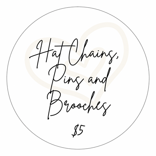 Hat Chains, Pins & Brooches
